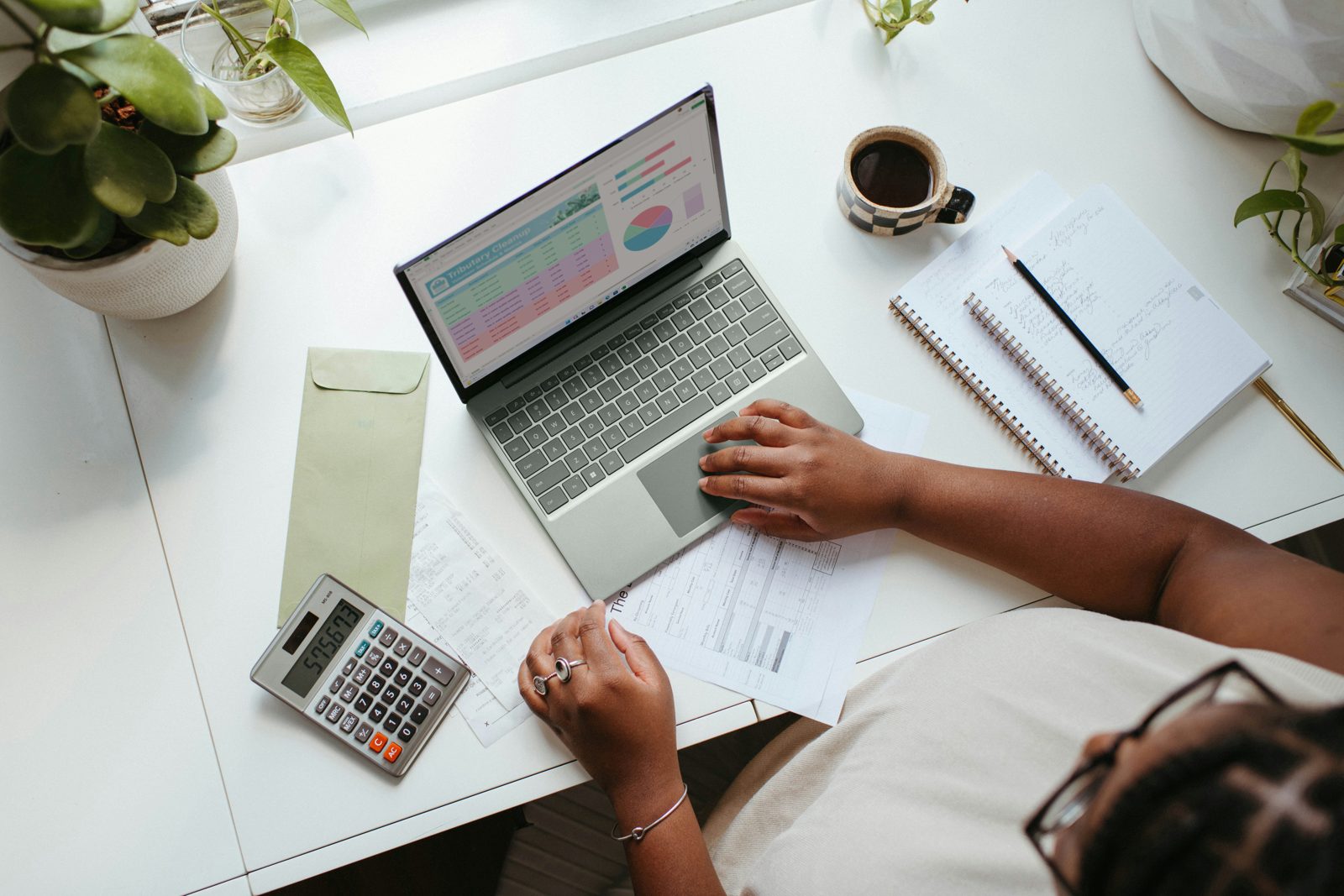 Florida registered agent service reviewing official business documents for an LLC client